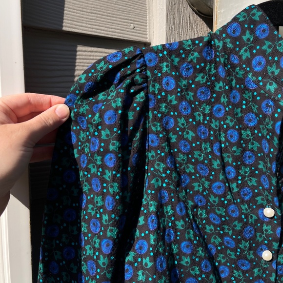Anna Sui X Batsheva Cornflower Victorian Blouse Size 8 - Picture 8 of 11